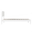 Pemberly Row Twin XL Solid Wood Platform Bed with Slats in White