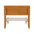 Pemberly Row Twin XL Solid Wood Platform Bed with Slats in Light Toffee