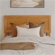 Pemberly Row Twin XL Solid Wood Platform Bed with Slats in Light Toffee