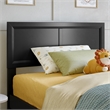 Pemberly Row Twin Solid Wood Platform Bed with Slat Support in Black