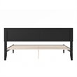 Pemberly Row King Solid Wood Platform Bed with Slat Support in Black
