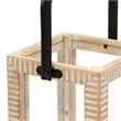 Pemberly Row Ridge Patterned Wood Lantern with Handle in Large Size