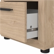 Pemberly Row Jackson Hickory 3-Pc Bedroom Set with Chest & Nightstand Set of 2