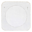 Pemberly Row Teak Wood Branch Mosaic Round Mirror in Natural Brown