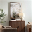 Pemberly Row Framed Modern Abstract Art in Multi-Color Acrylic