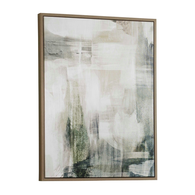 Pemberly Row Framed Modern Abstract Art in Multi-Color Acrylic