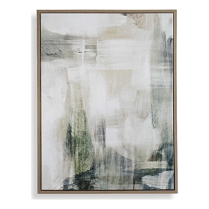 Pemberly Row Framed Modern Abstract Art in Multi-Color Acrylic