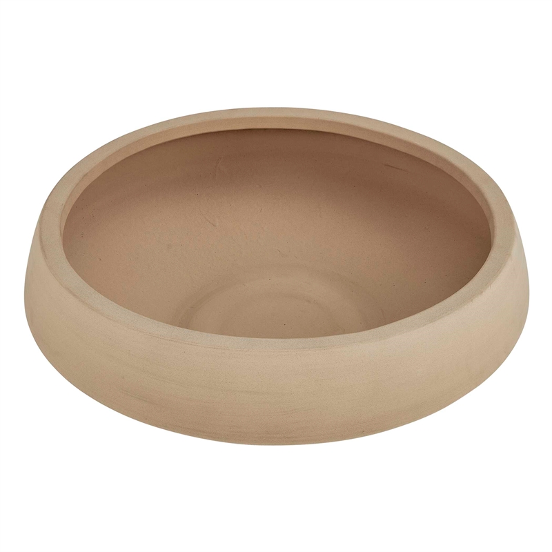 Pemberly Row Indoor/Outdoor Hand-Carved Mango Wood Bowl in Brown