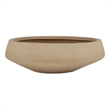 Pemberly Row Indoor/Outdoor Hand-Carved Mango Wood Bowl in Brown