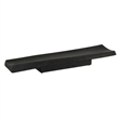 Pemberly Row Indoor/Outdoor Acacia Wood Serving Tray in Black