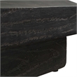 Pemberly Row Indoor/Outdoor Acacia Wood Serving Tray in Black