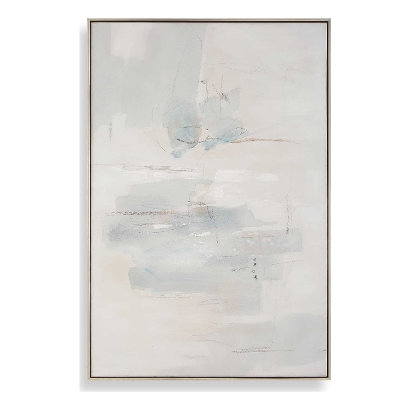 Pemberly Row Hand Painted Abstract Art on Canvas in Multi-Color