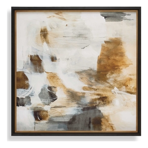Pemberly Row Framed Abstract Wall Art Print on Paper in Multi-Color