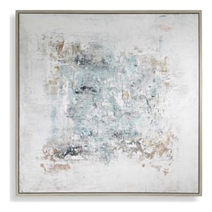 Pemberly Row Abstract Framed Canvas Art Painting Set in Multi-Color