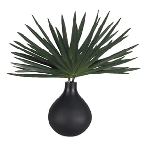 Pemberly Row Sculptural Decorative Accent Piece and Vase in Black