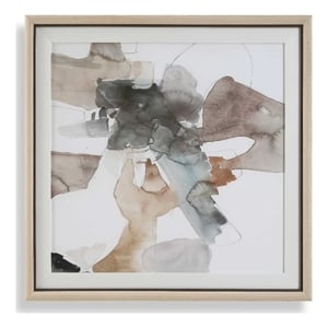 Pemberly Row Framed Abstract Gallery Wall Art Print in Multi-Color