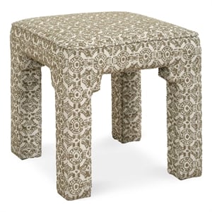 Pemberly Row Upholstered Small Channel Tufted Bench in Emerald Green