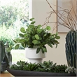 Pemberly Row Sculptural Decorative Accent Piece and Vase in White
