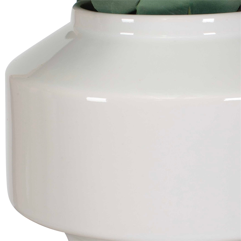 Pemberly Row Sculptural Decorative Accent Piece and Vase in White