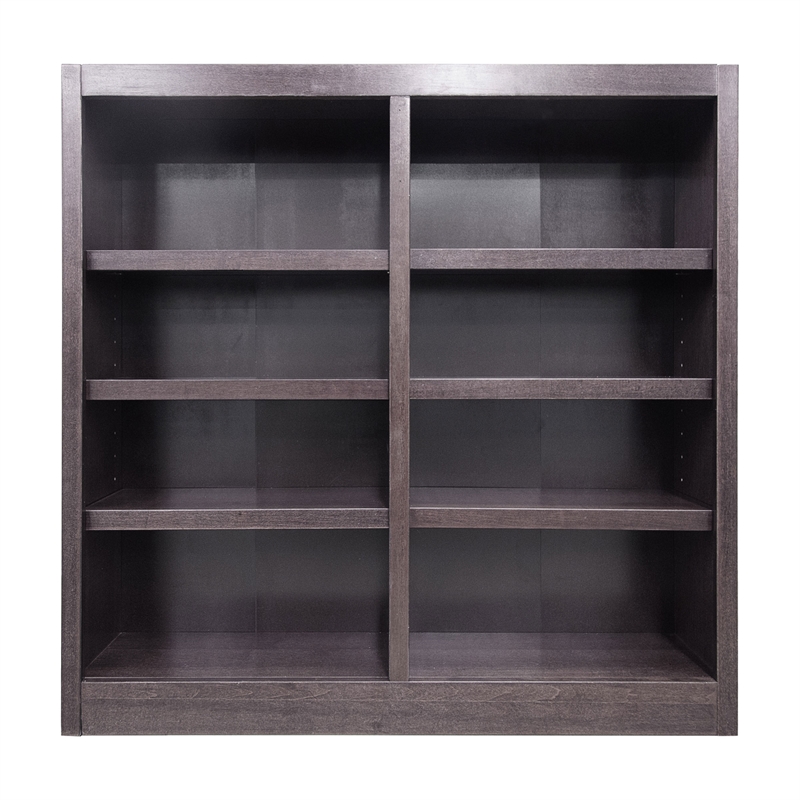 Pemberly Row 8 Shelf Double Wide Wood Bookcase 48