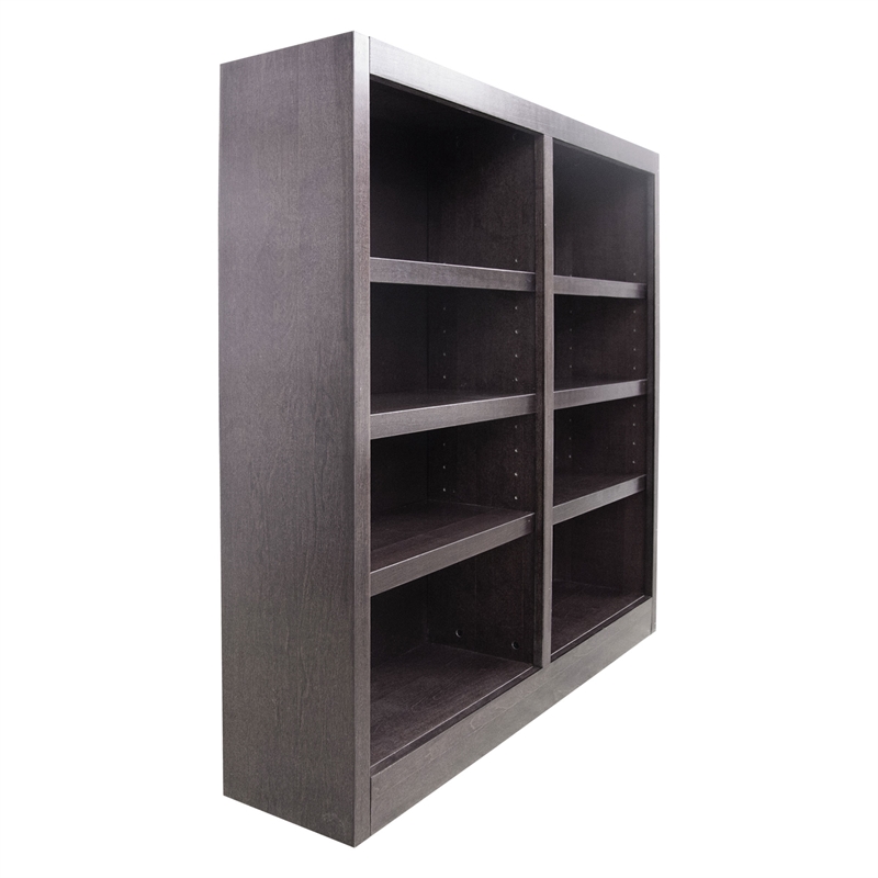 Pemberly Row 8 Shelf Double Wide Wood Bookcase 48