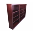 Pemberly Row 12 Shelf Double Wide Wood Bookcase 72