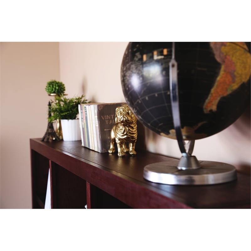 Pemberly Row 12 Shelf Double Wide Wood Bookcase 72