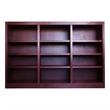 Pemberly Row 12 Shelf Double Wide Wood Bookcase 72