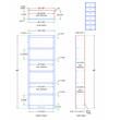 Pemberly Row 6 Shelf Tall Single Wide Wood Bookcase 30