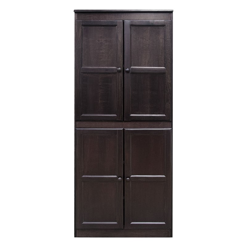 Pemberly Row 5 Shelf Storage Cabinet with Doors 30