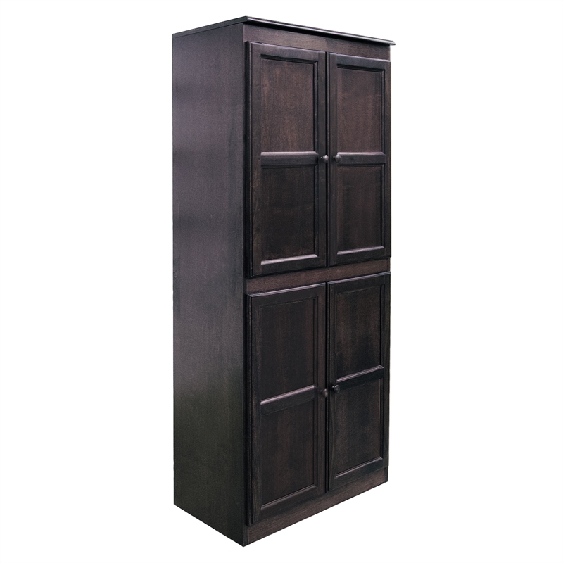 Pemberly Row 5 Shelf Storage Cabinet with Doors 30