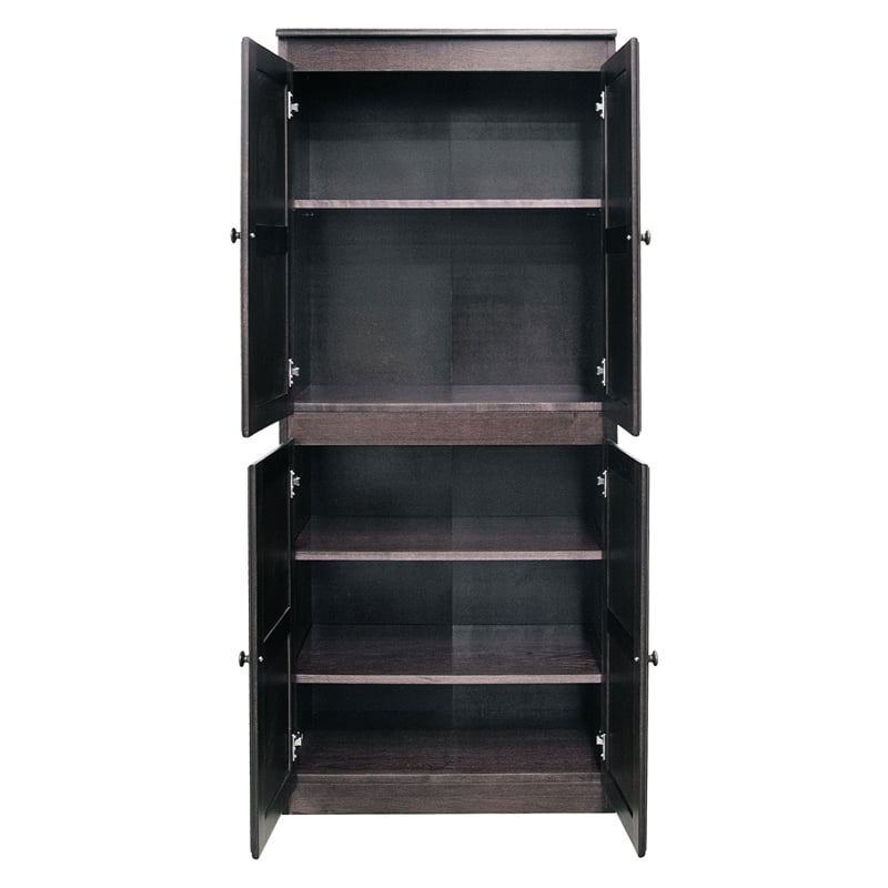 Pemberly Row 5 Shelf Storage Cabinet with Doors 30