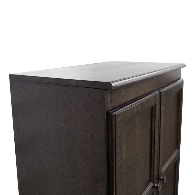Pemberly Row 5 Shelf Storage Cabinet with Doors 30