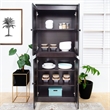 Pemberly Row 5 Shelf Storage Cabinet with Doors 30