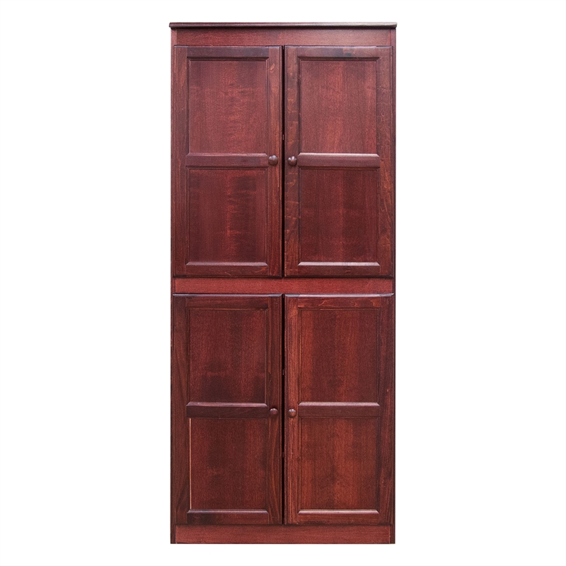 Pemberly Row 5 Shelf Storage Cabinet with Doors 30