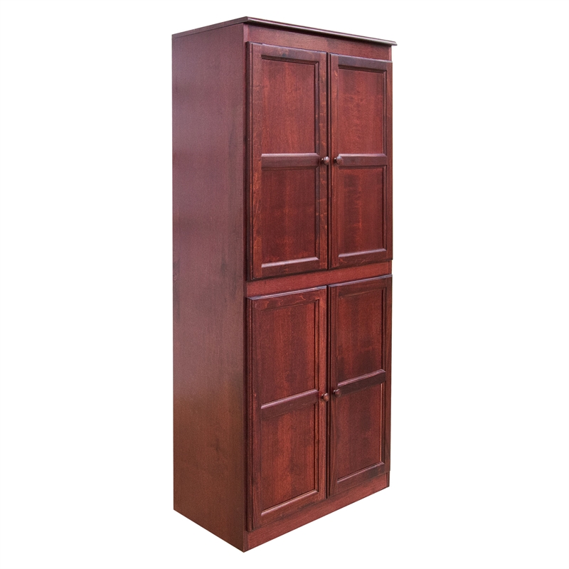 Pemberly Row 5 Shelf Storage Cabinet with Doors 30