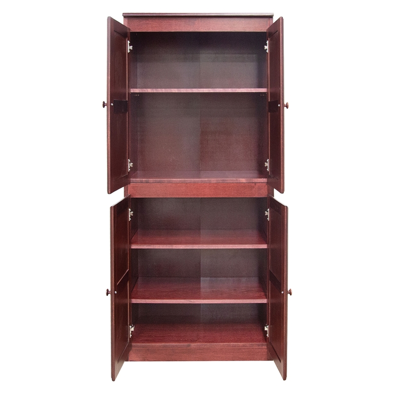 Pemberly Row 5 Shelf Storage Cabinet with Doors 30
