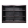Pemberly Row 6 Shelf Double Wide Wood Bookcase 48