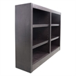 Pemberly Row 6 Shelf Double Wide Wood Bookcase 48