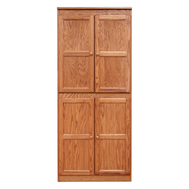 Pemberly Row 5 Shelf Storage Cabinet with Doors 30