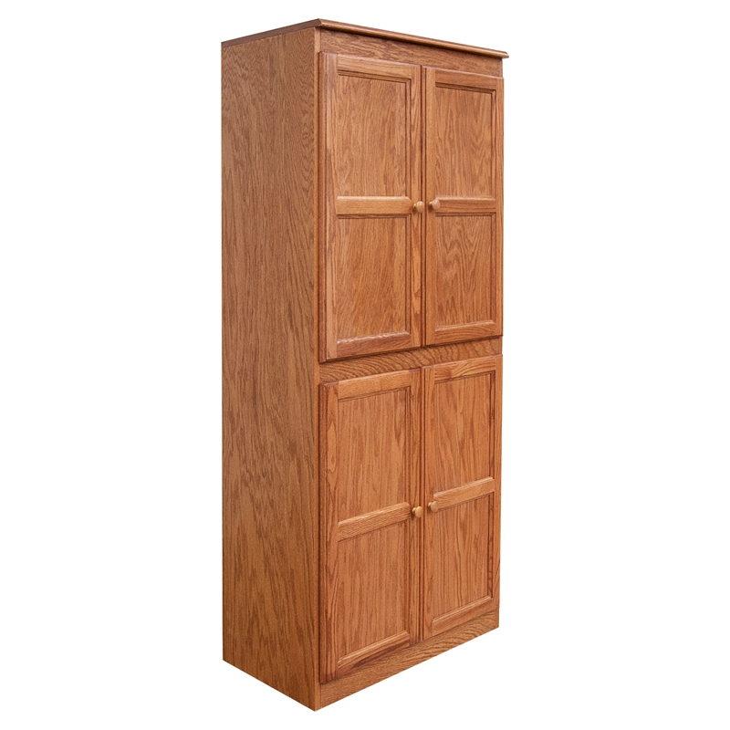 Pemberly Row 5 Shelf Storage Cabinet with Doors 30