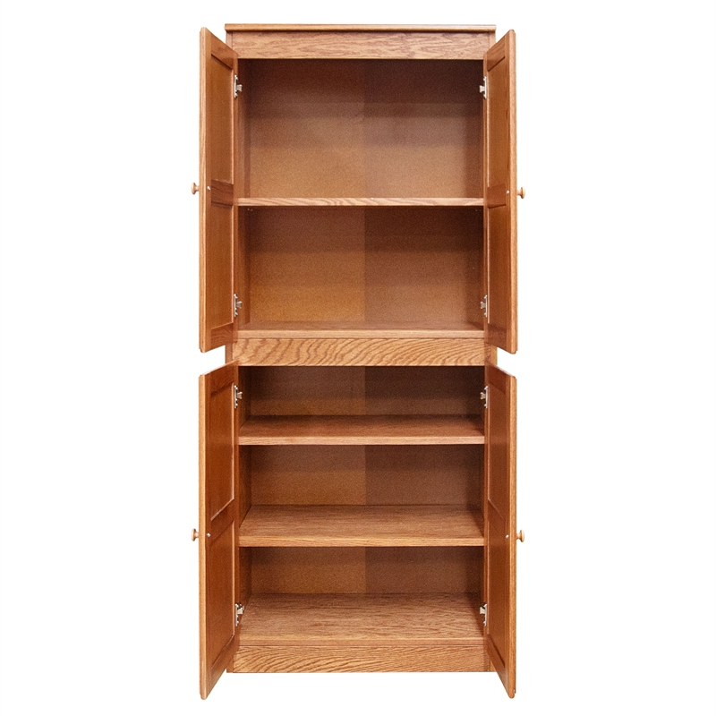 Pemberly Row 5 Shelf Storage Cabinet with Doors 30