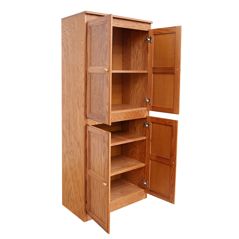 Pemberly Row 5 Shelf Storage Cabinet with Doors 30
