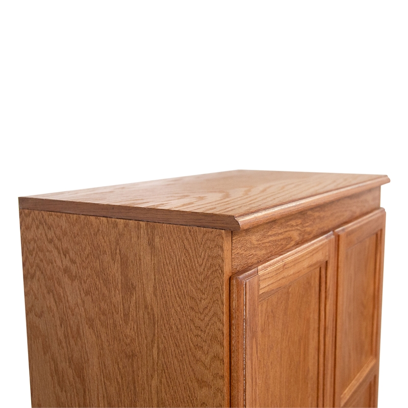 Pemberly Row 5 Shelf Storage Cabinet with Doors 30