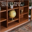 Pemberly Row 18 Shelf Triple Wide Wood Bookcase 72