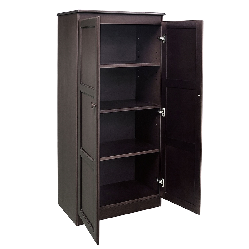 Pemberly Row 4 Shelf Storage Cabinet with Doors 30