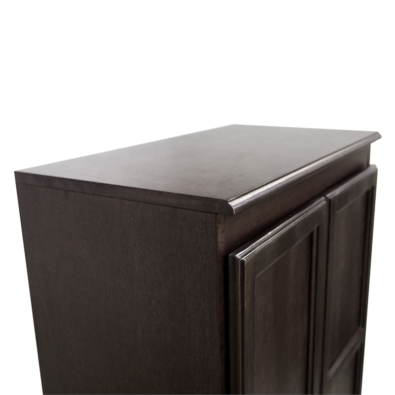 Pemberly Row 4 Shelf Storage Cabinet with Doors 30