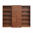 Pemberly Row 15 Shelf Bookcase Wall with Doors 91