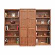 Pemberly Row 15 Shelf Bookcase Wall with Doors 91