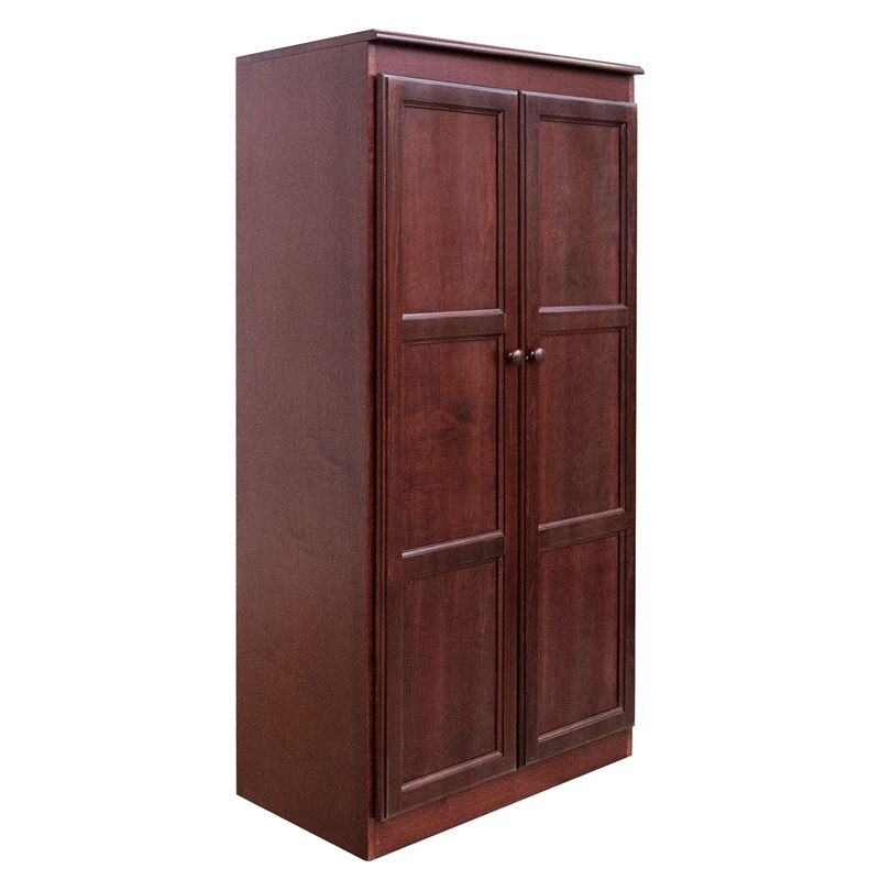 Pemberly Row 4 Shelf Storage Cabinet with Doors 30